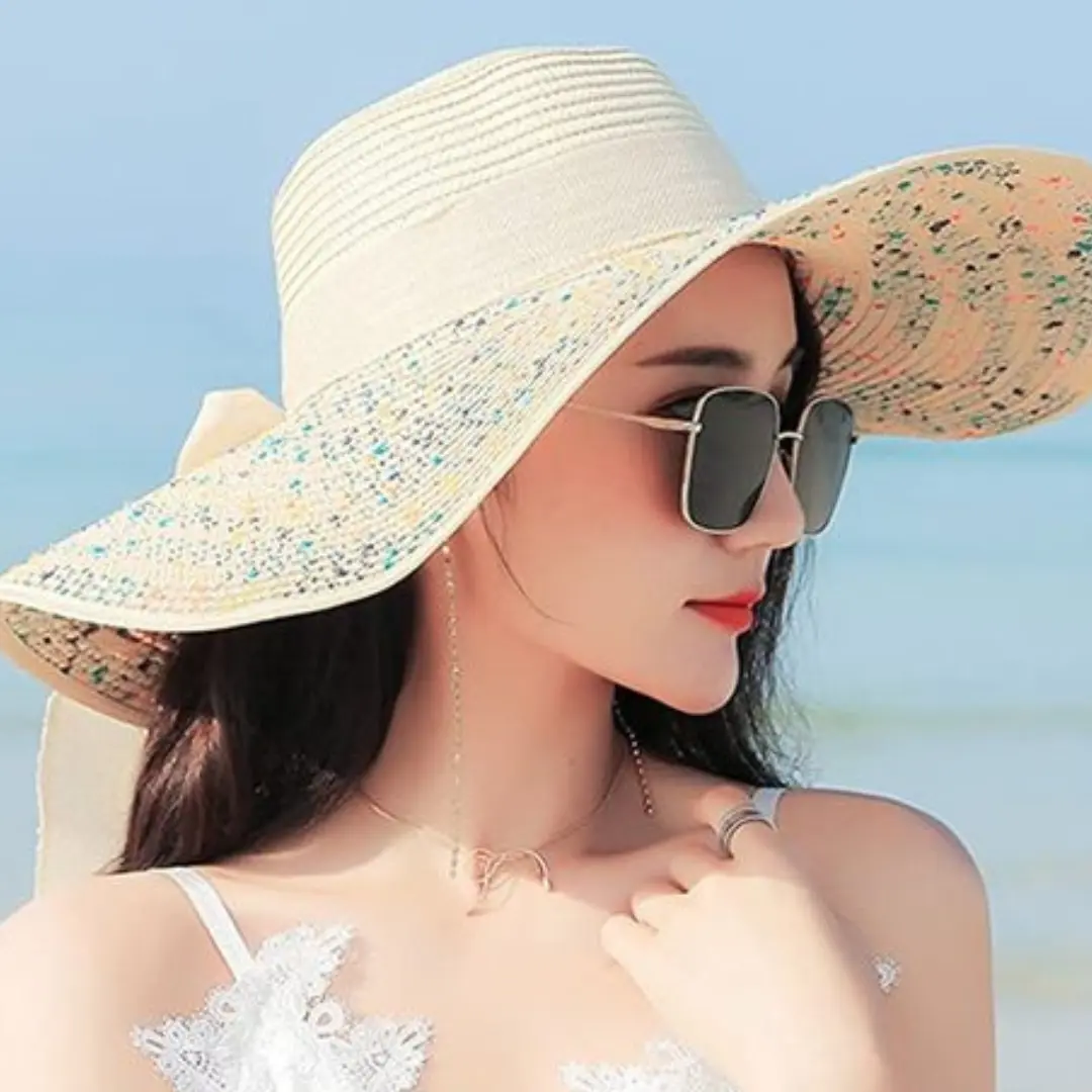 Sun Hat with Scarf women