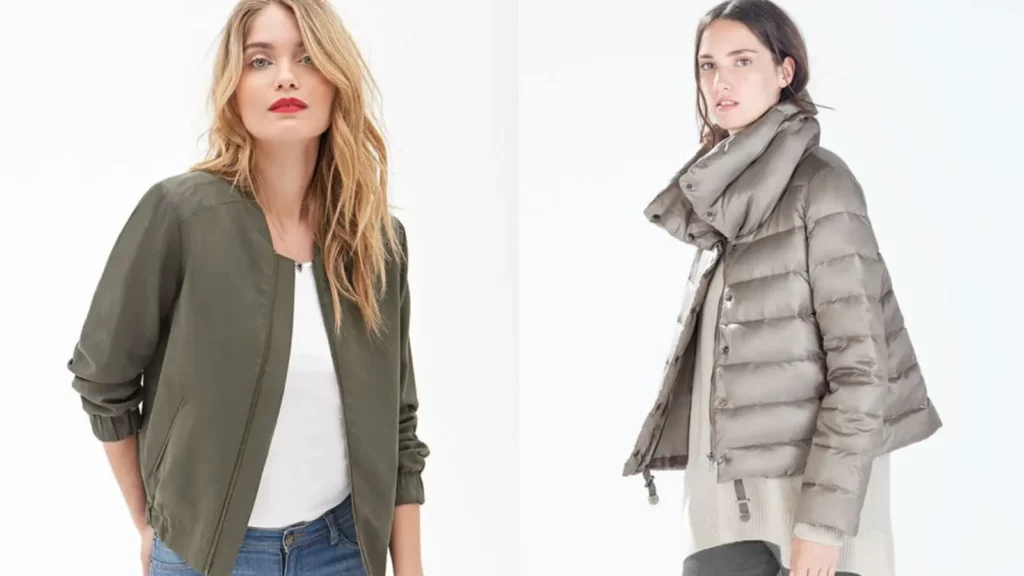 Down Jacket Vs Bomber Jacket